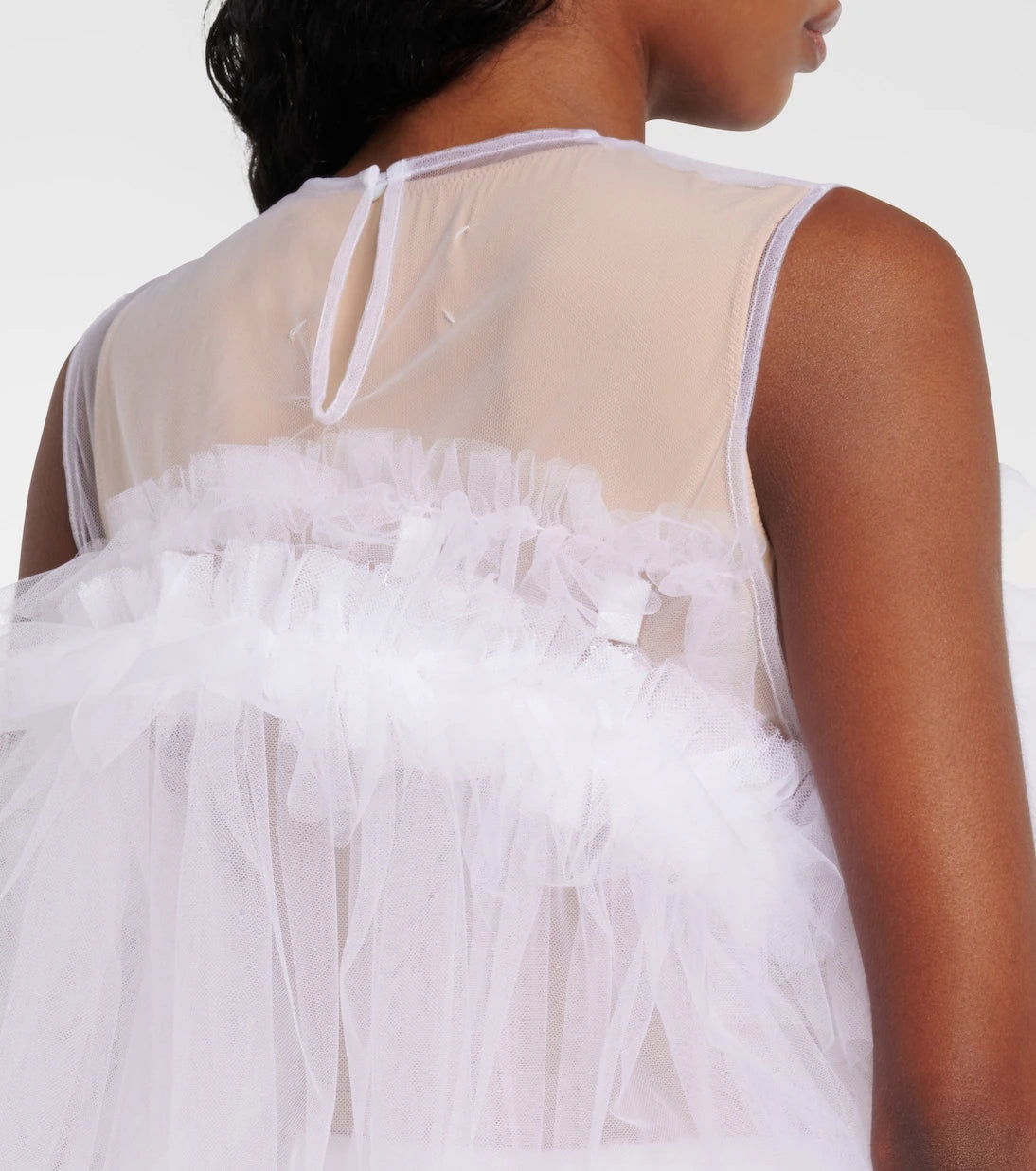 Noir Kei Ninomiya - Ruffled tulle top