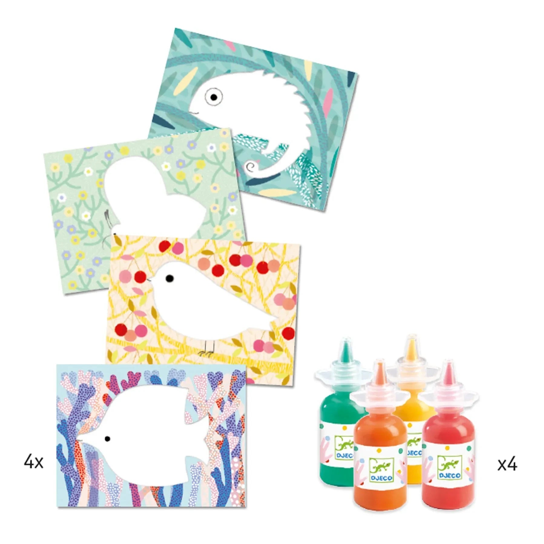 Djeco - Finger Painting Set