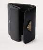 Prada Black Small Leather Triangle Wallet