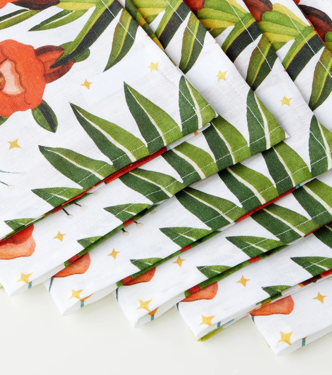 La DoubleJ - Large set of 6 floral napkins