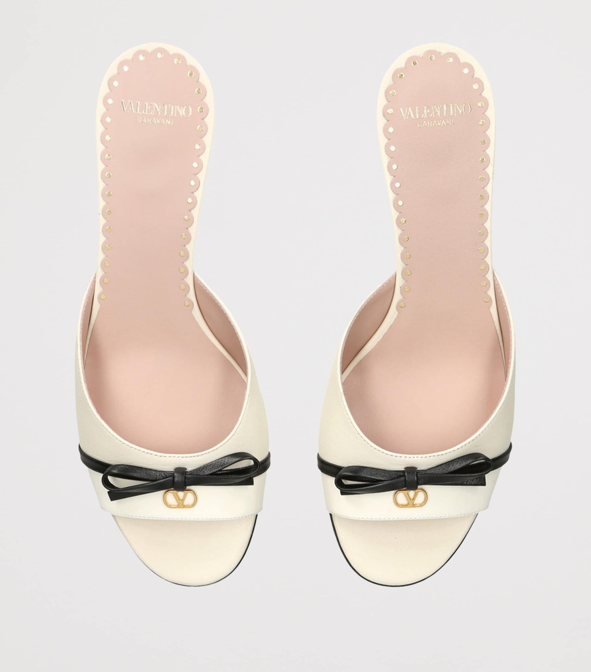 Valentino Garavani White Leather Bepointy Heeled Mules 45