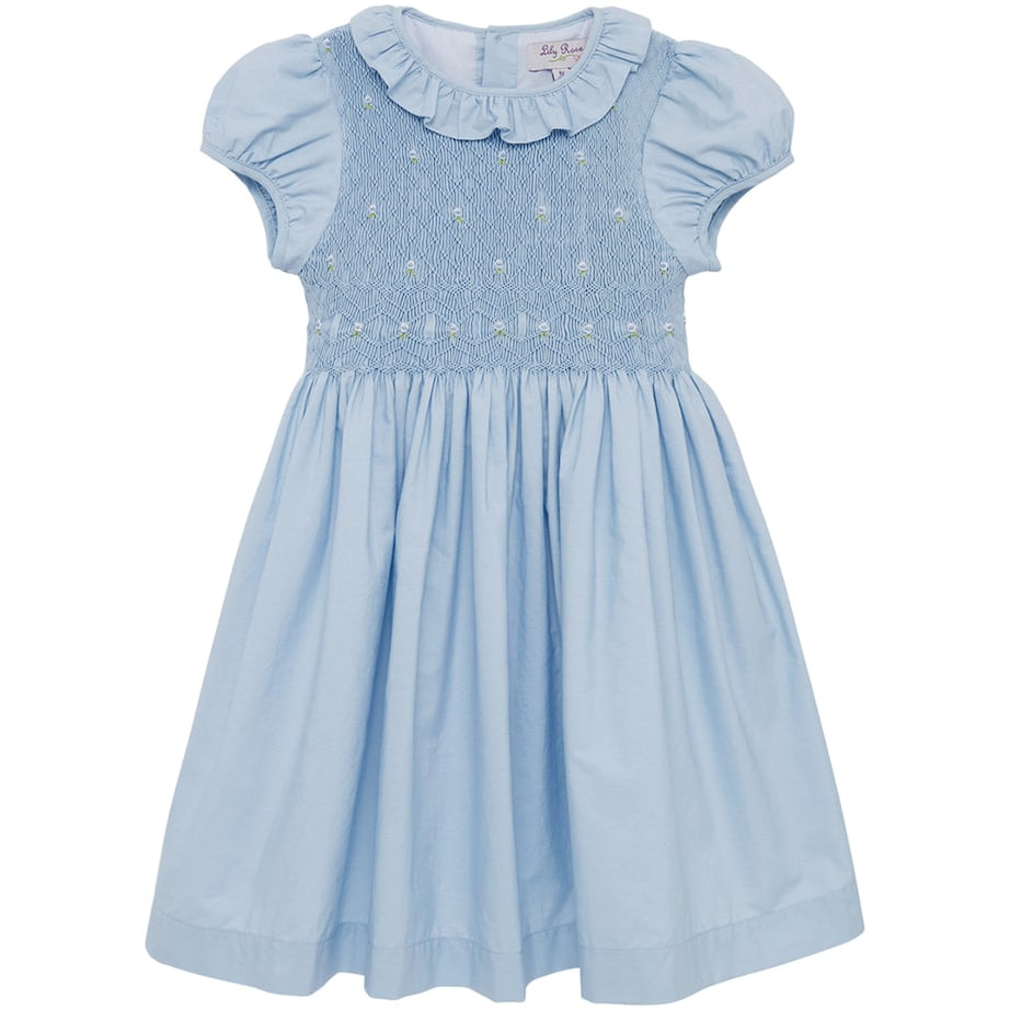 Willow Rose Smocked Dress (2-4 Years) CORNFLOWER BLUE
