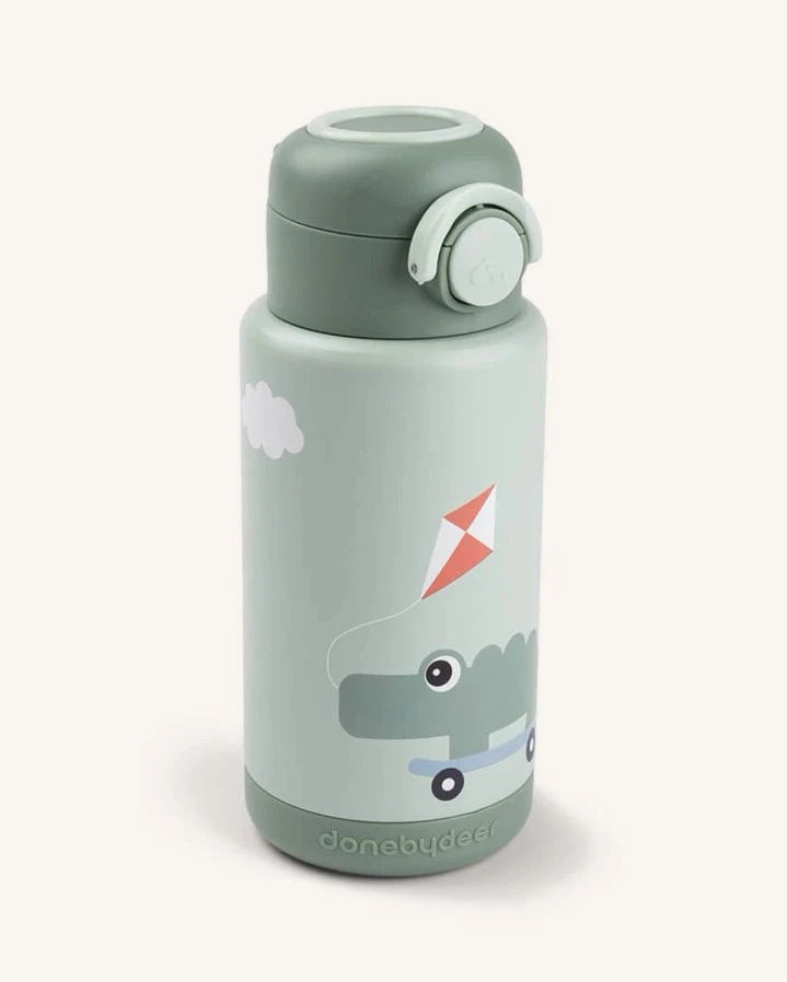 Done by deer - Playground insulated water bottle | Green