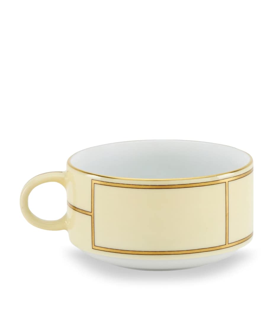 GINORI 1735 Porcelain Colonna Diva Giallo Teacup (245ml)
