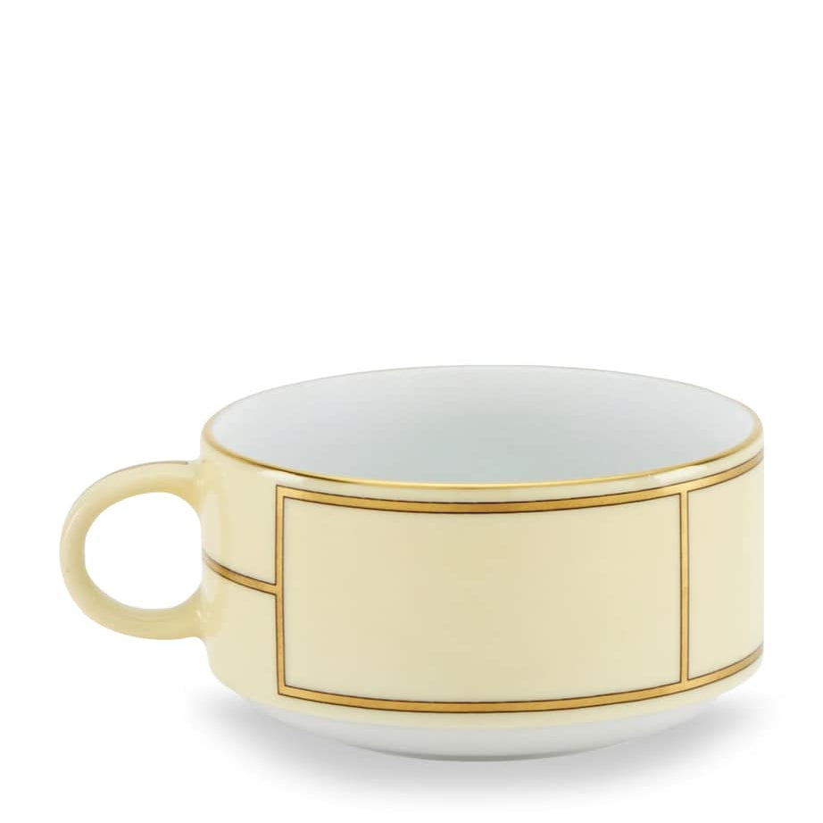 GINORI 1735 Porcelain Colonna Diva Giallo Teacup (245ml)