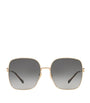 Gold Oversized Square Sunglasses
