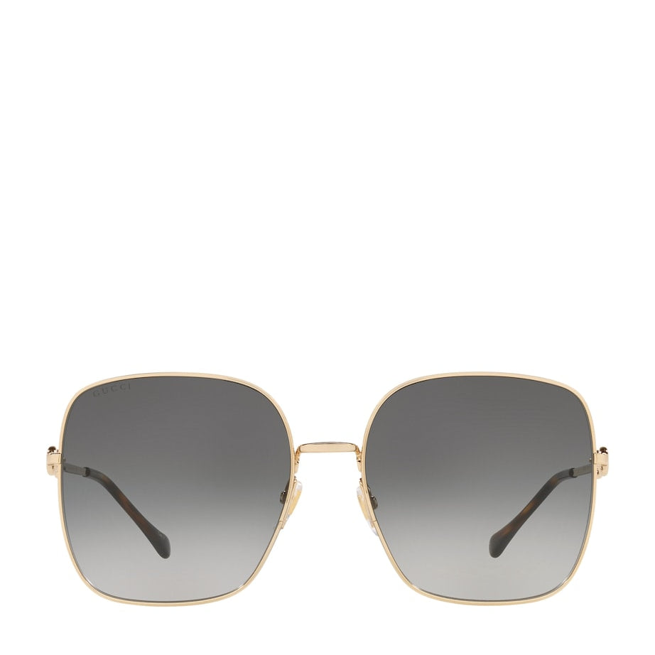 Gold Oversized Square Sunglasses