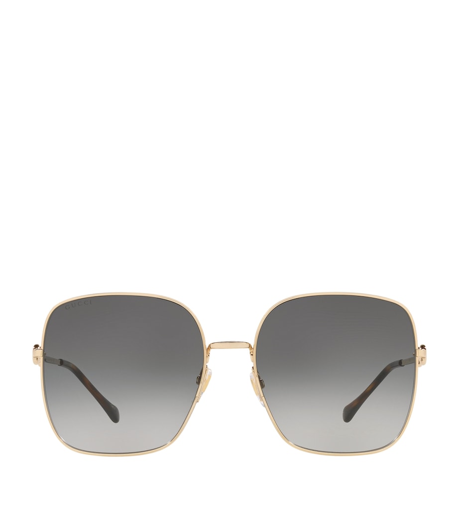 Gold Oversized Square Sunglasses