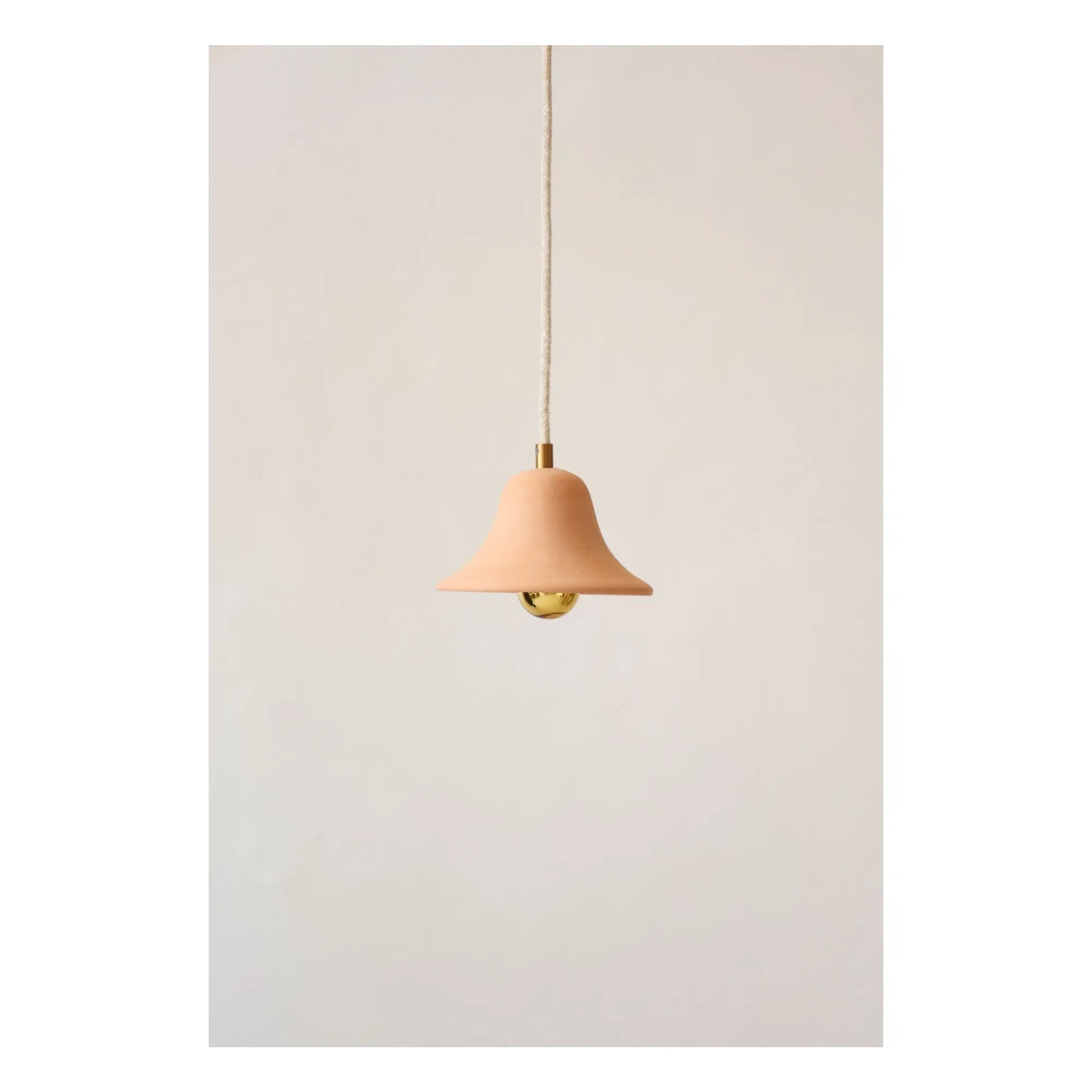 Masamé - Gigaro small ceramic suspension lamp | Terracotta