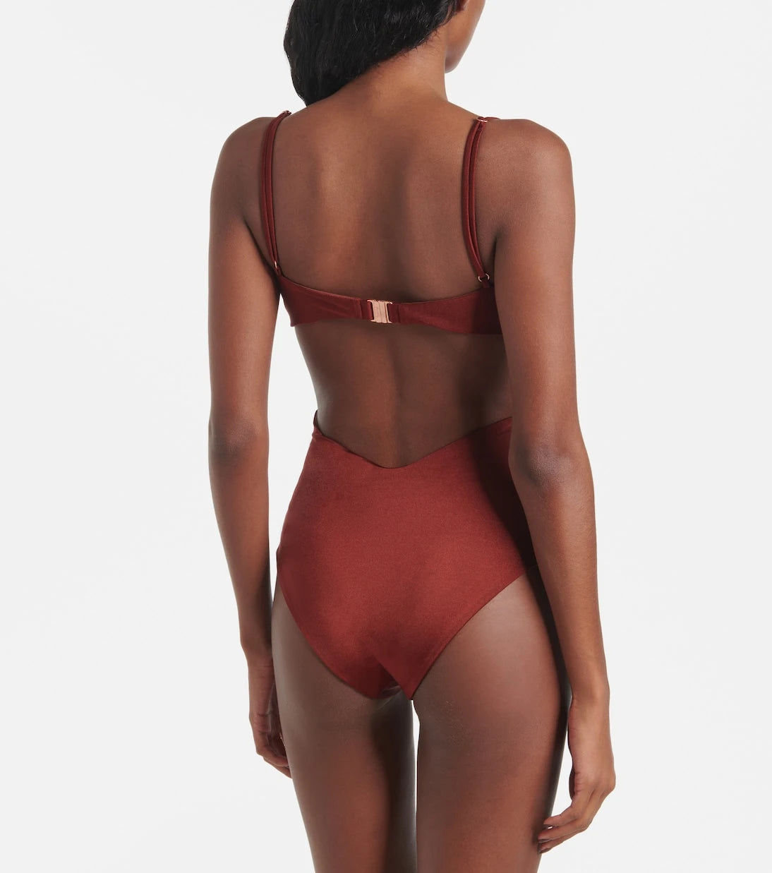 Johanna Ortiz - Gathered cutout swimsuit