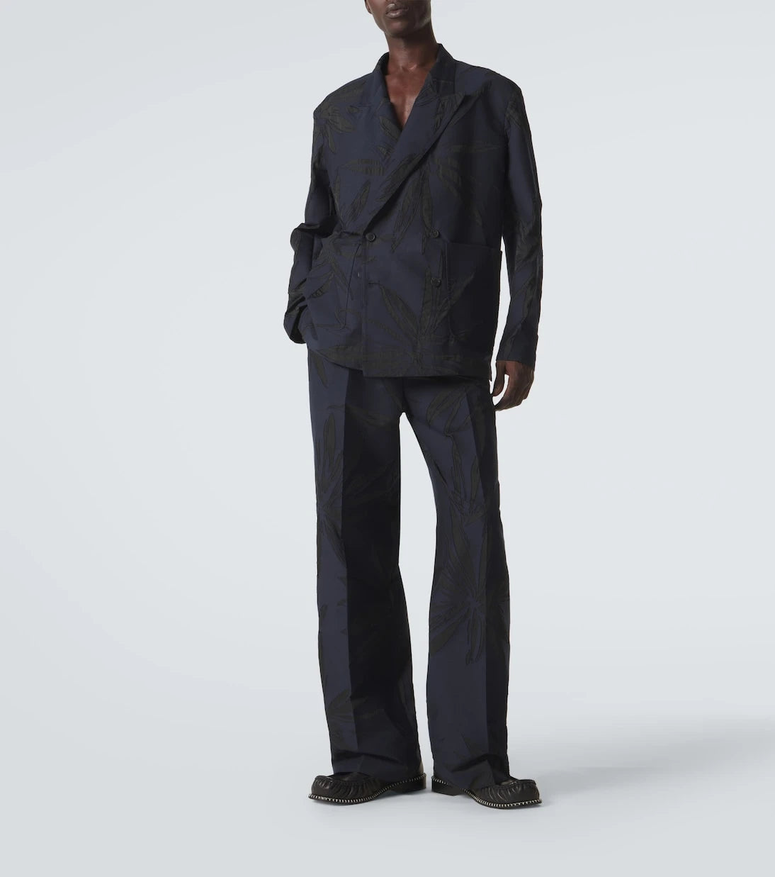 Dries Van Noten - Floral cotton-blend straight pants