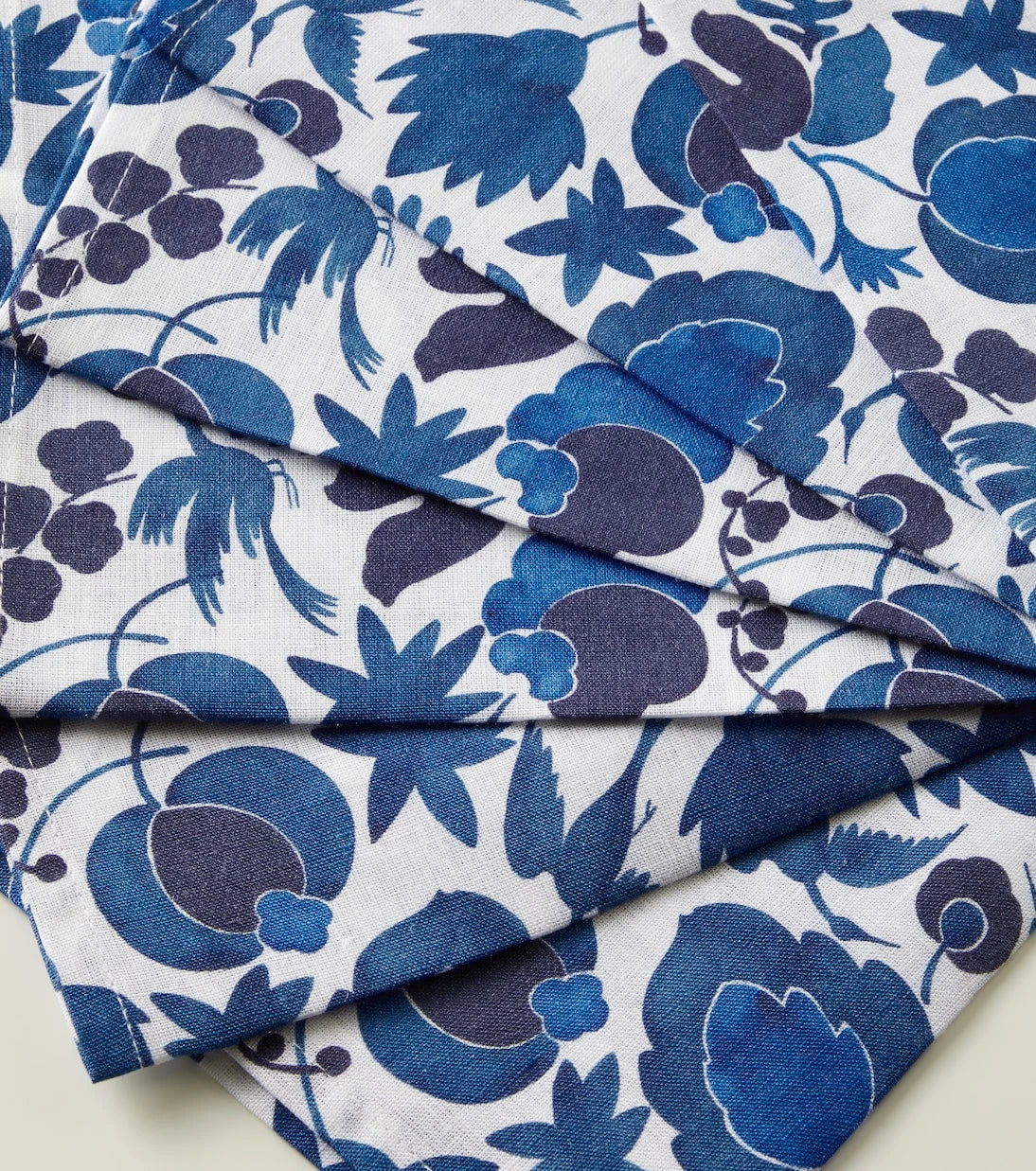 La DoubleJ - Large set of 6 floral napkins