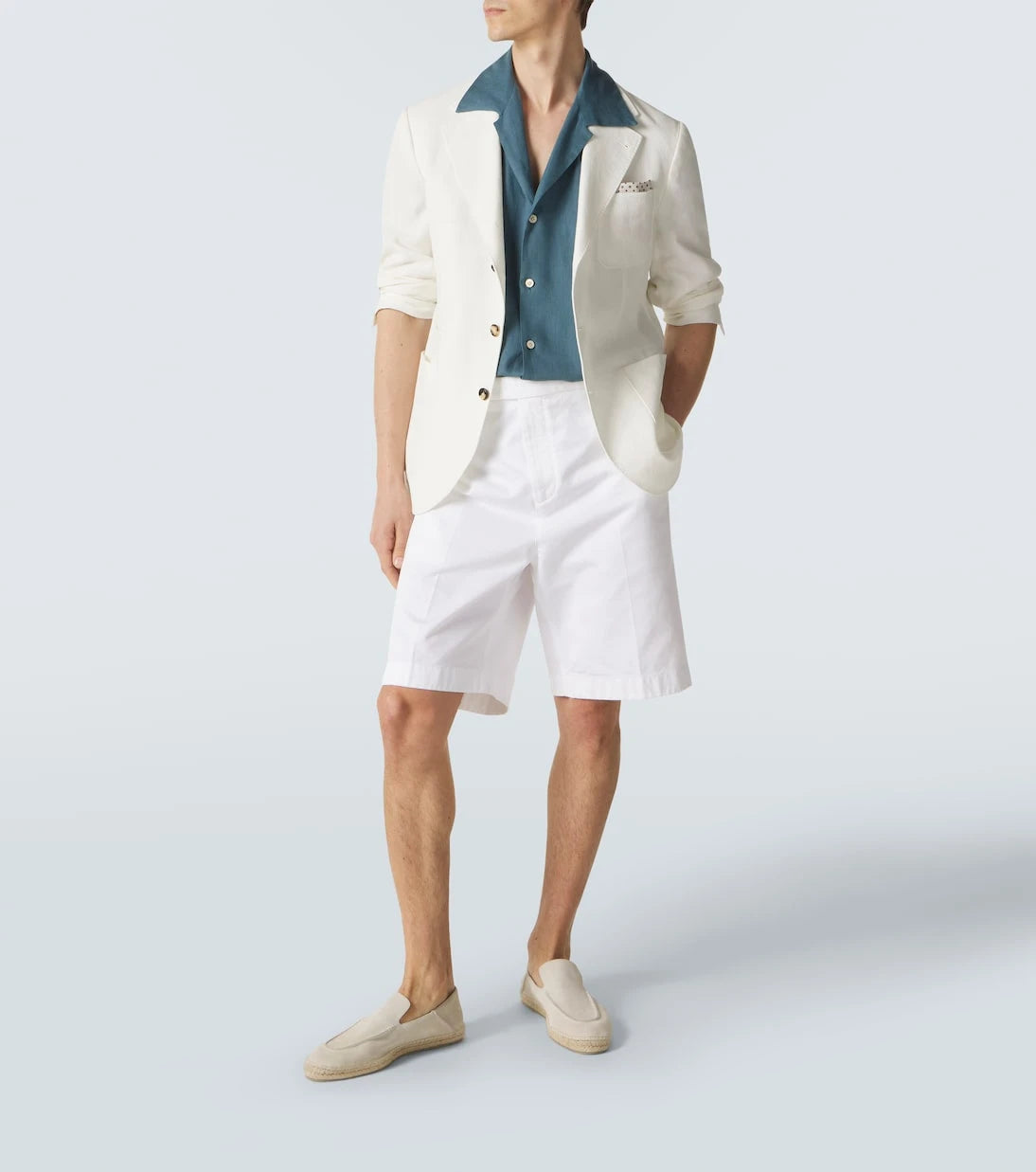 Kiton - Linen bowling shirt