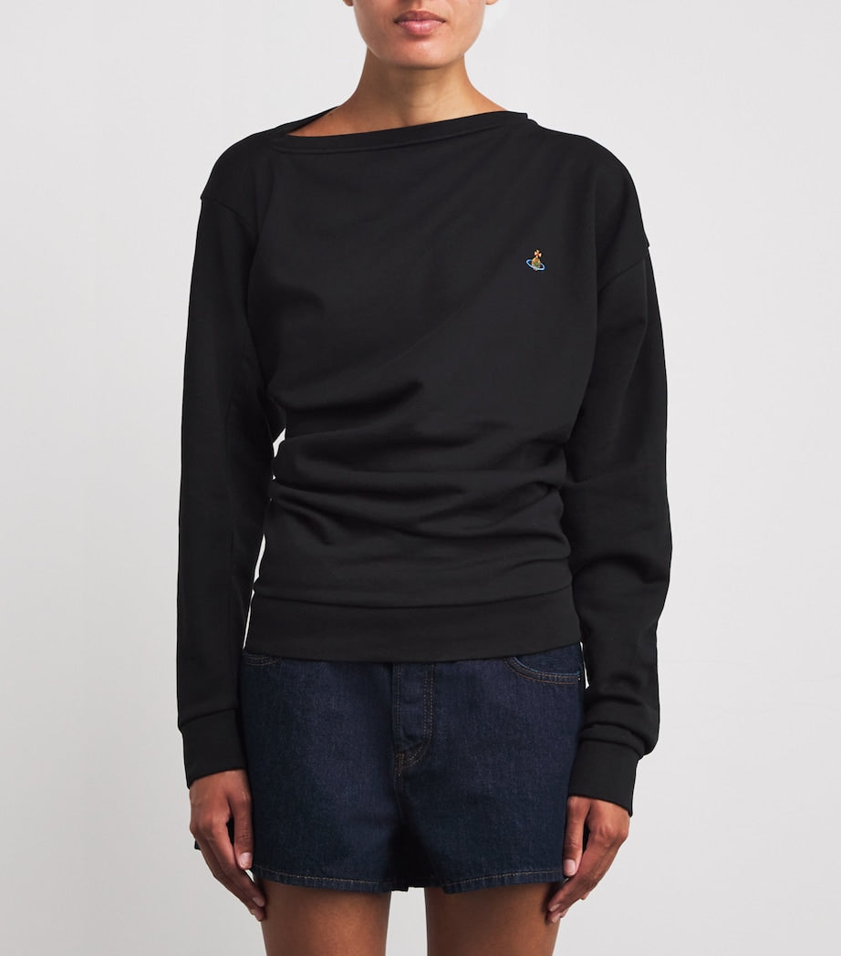Vivienne Westwood Black Cotton Hebo Sweatshirt