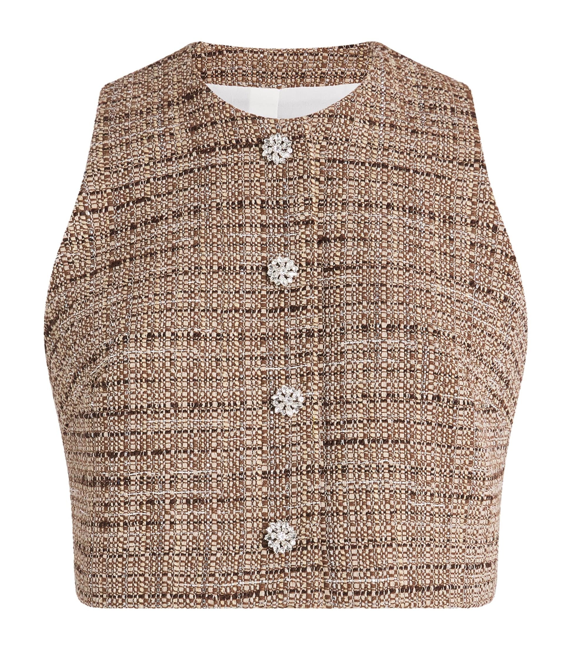 Sandro Paris Brown Tweed Vest