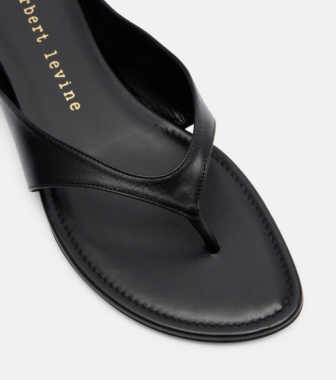 Herbert Levine - Sun-kissed leather thong sandals