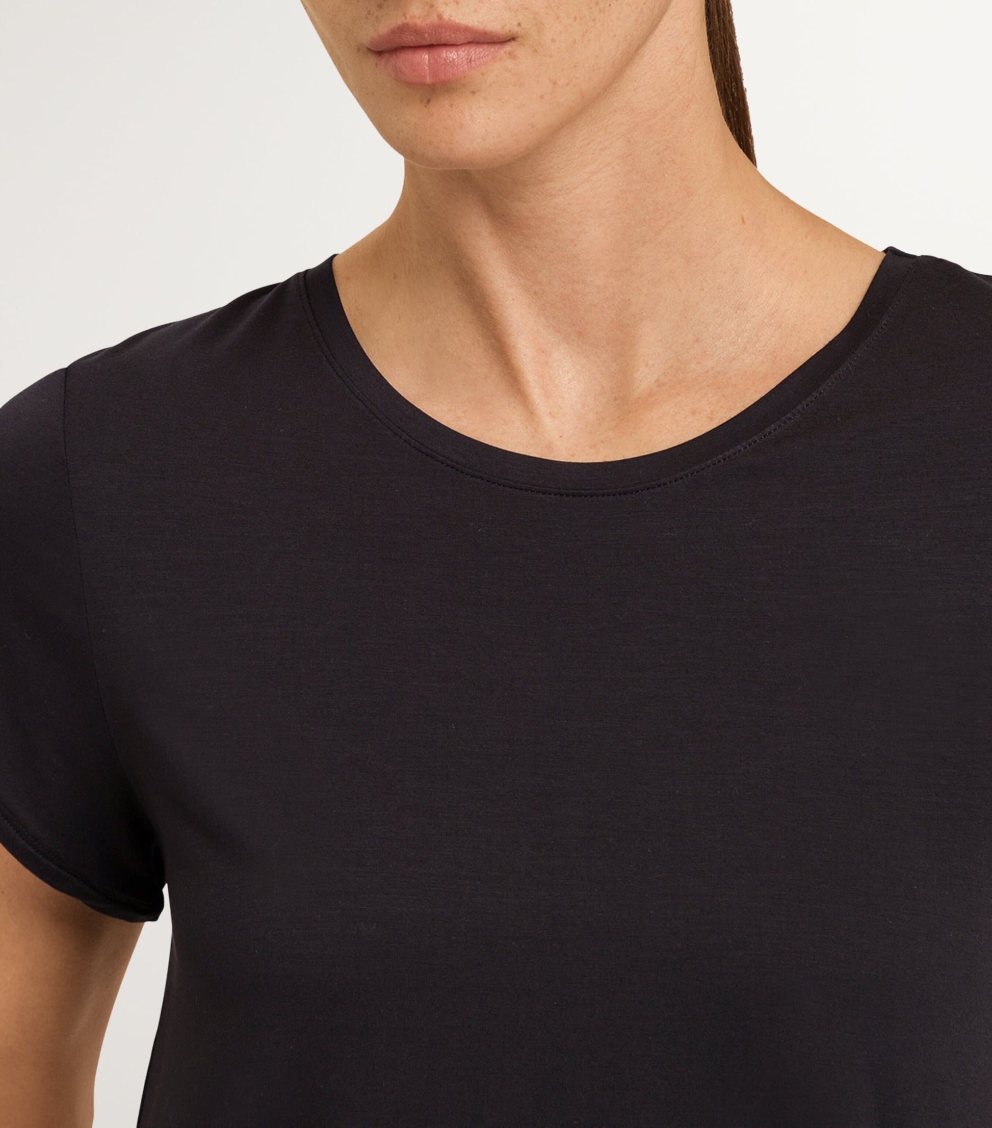 Hanro Black Modal Yoga T-Shirt