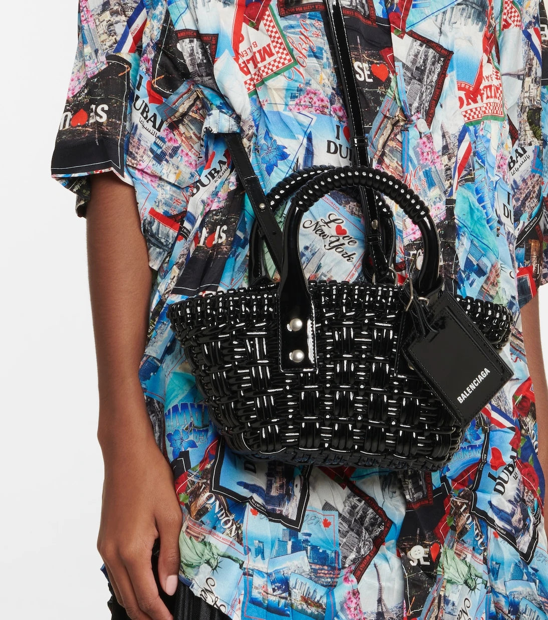 Balenciaga - Bistro XXS woven tote bag