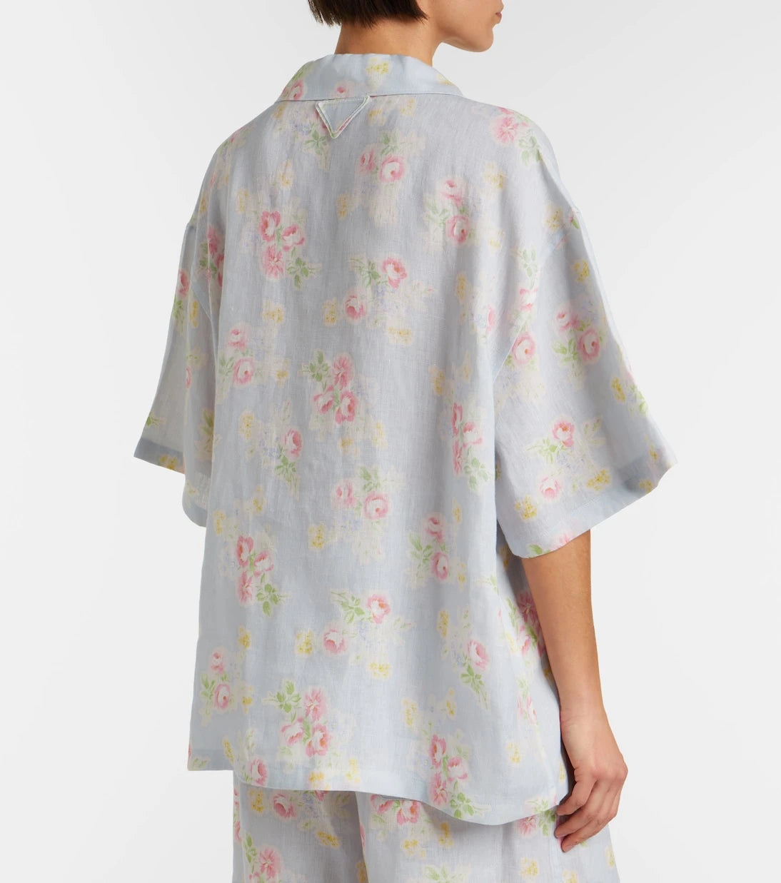 Prada - Floral linen shirt