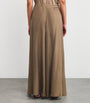 MAX&Co. Green Silk Shades Of Nature Wide-Leg Trousers