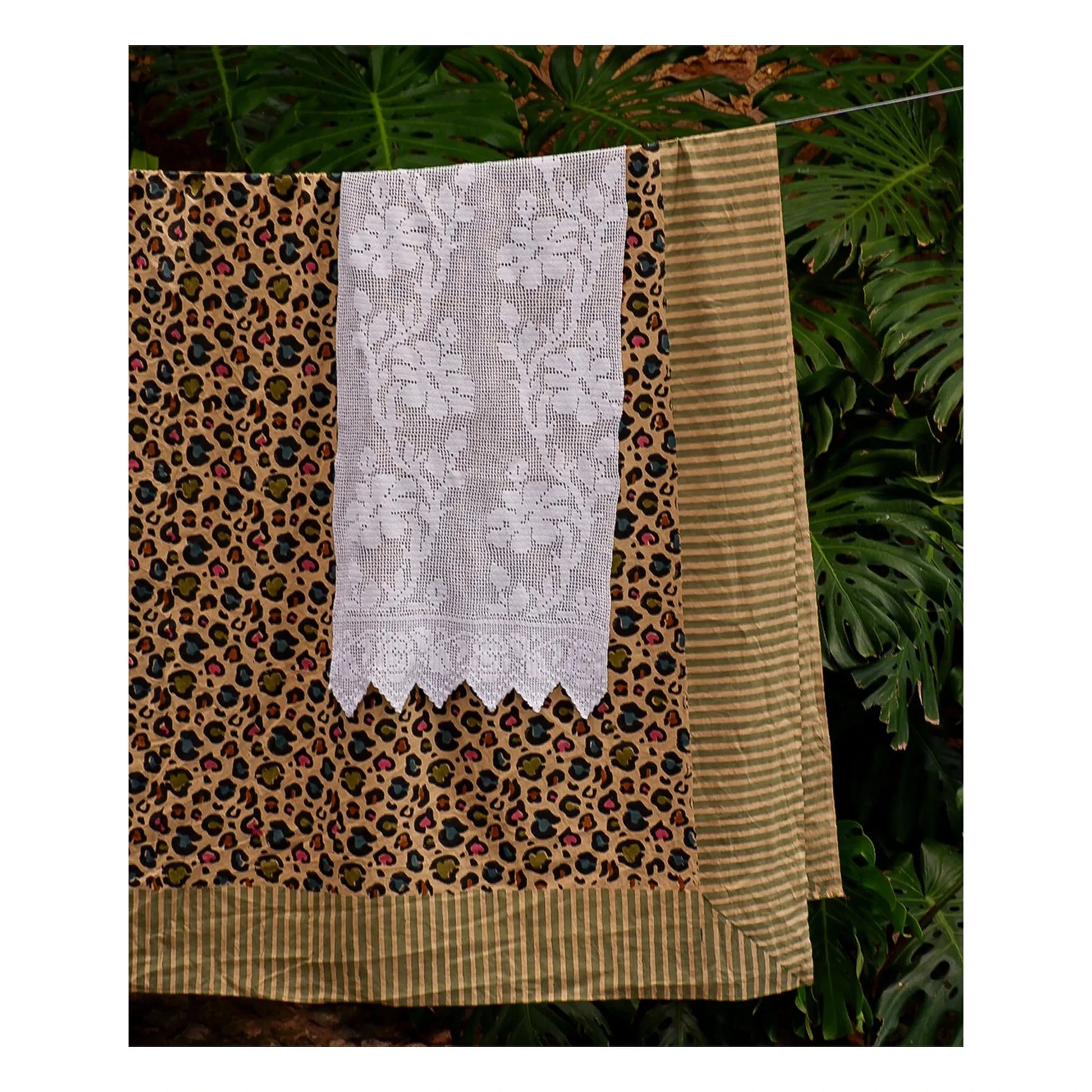 Doing Goods - Disco Leopard Tablecloth | Multicoloured