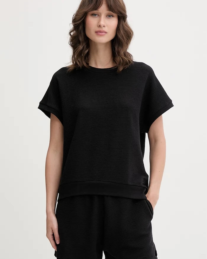 BOSS ev giyimi kadın tişörtü liyoselli BB TEXTURE_Top