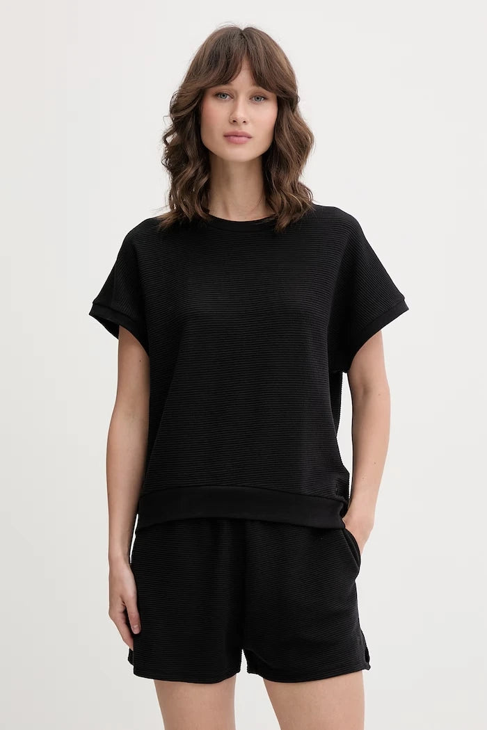 BOSS ev giyimi kadın tişörtü liyoselli BB TEXTURE_Top