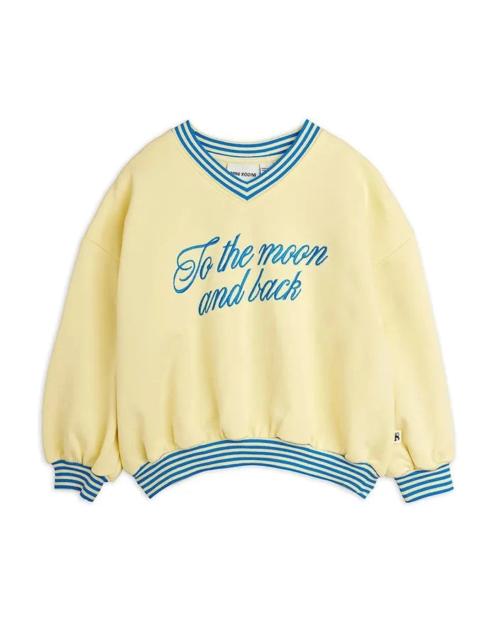Mini Rodini çocuk pamuklu sweatshirt To the moon