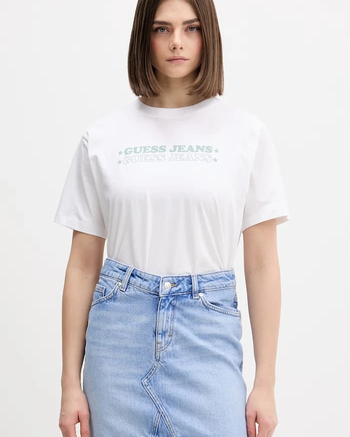 Guess Jeans Kadın Pamuklu Tişört