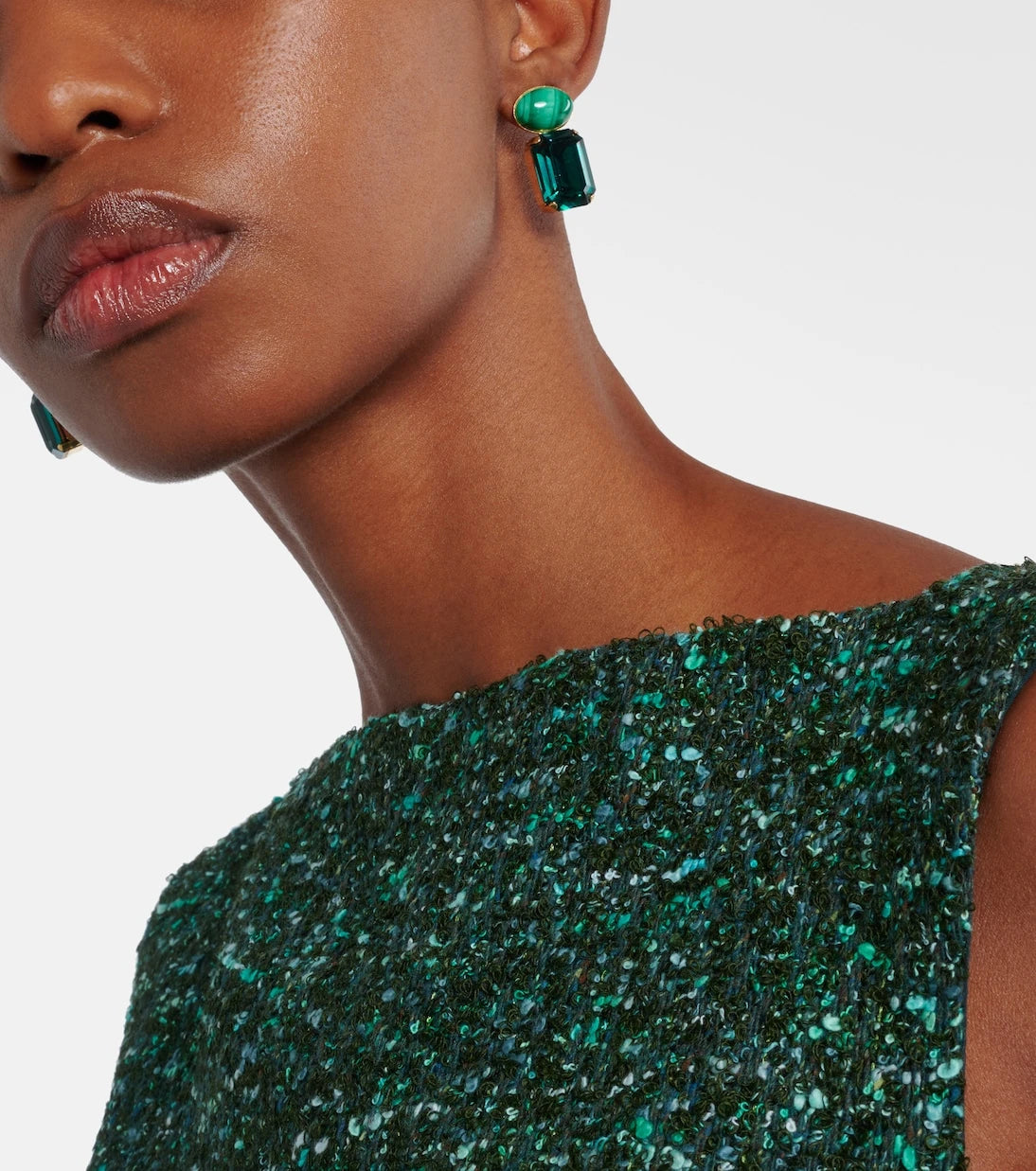 Jennifer Behr - Elin crystal-embellished gold-plated earrings