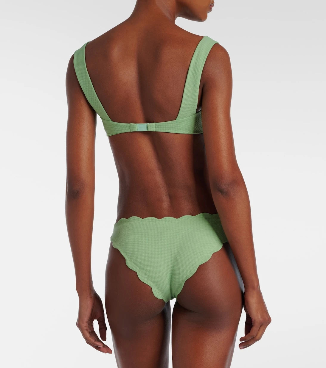 Marysia - Antibes scalloped bikini bottoms