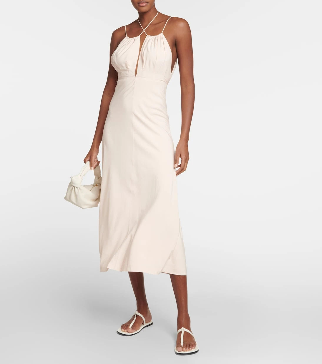 Toteme - Halterneck silk maxi dress