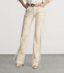 White Annabeth Leather Trousers