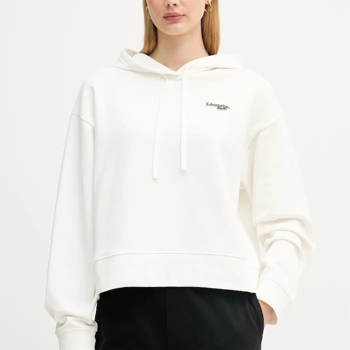 Lacoste суичър с качулка дамски от памук