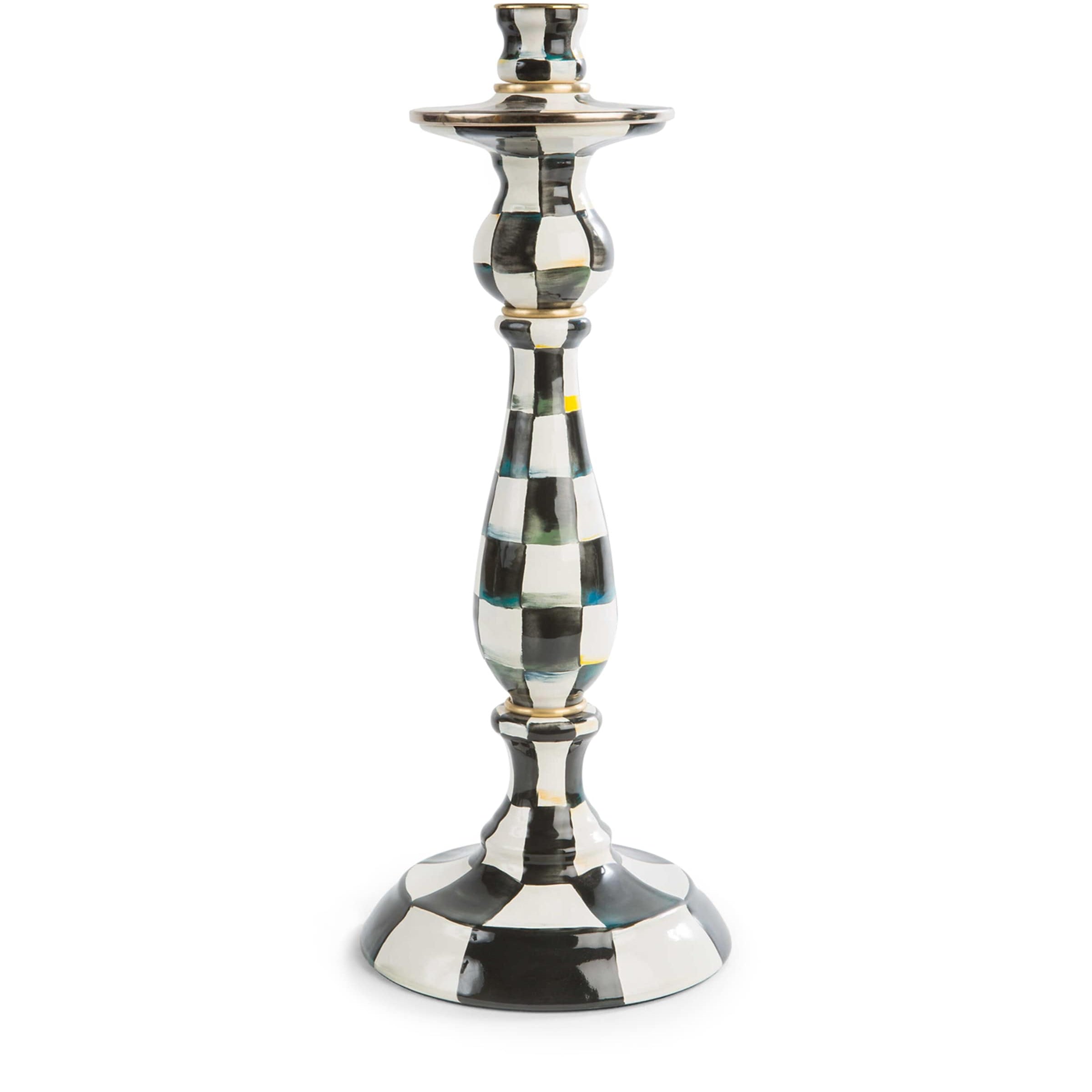 Large Courtly Check Candlestick (35.5cm)