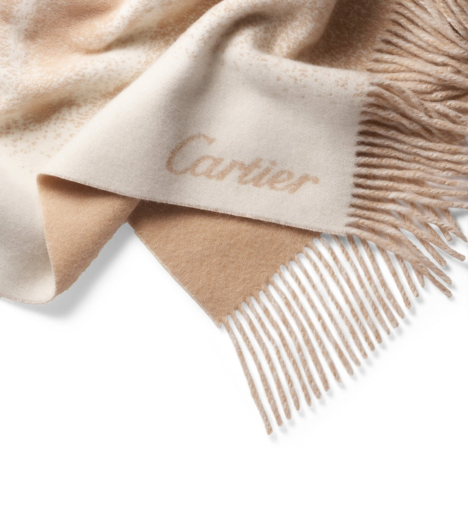 Cartier Cashmere Reflecting Panthère de Cartier Blanket (190cm x 140cm)