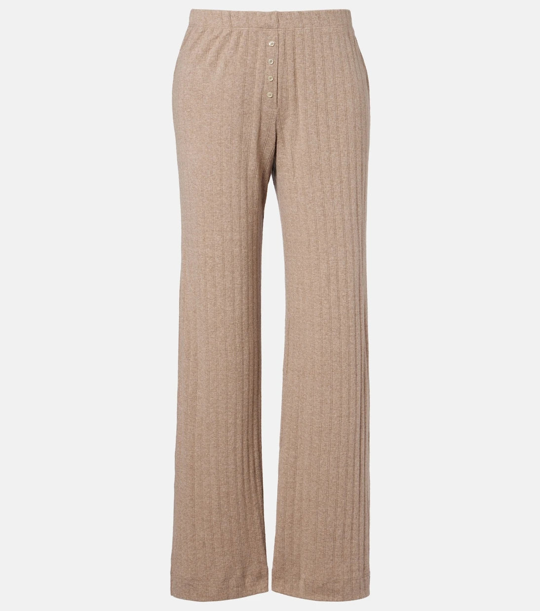 Leset - Pointelle cotton wide-leg pants