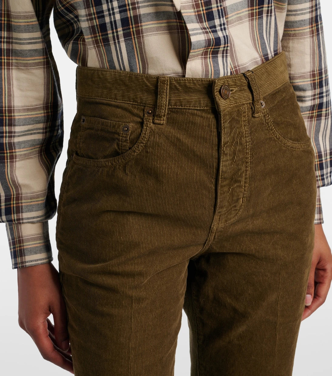 Saint Laurent - Clyde cotton corduroy straight pants
