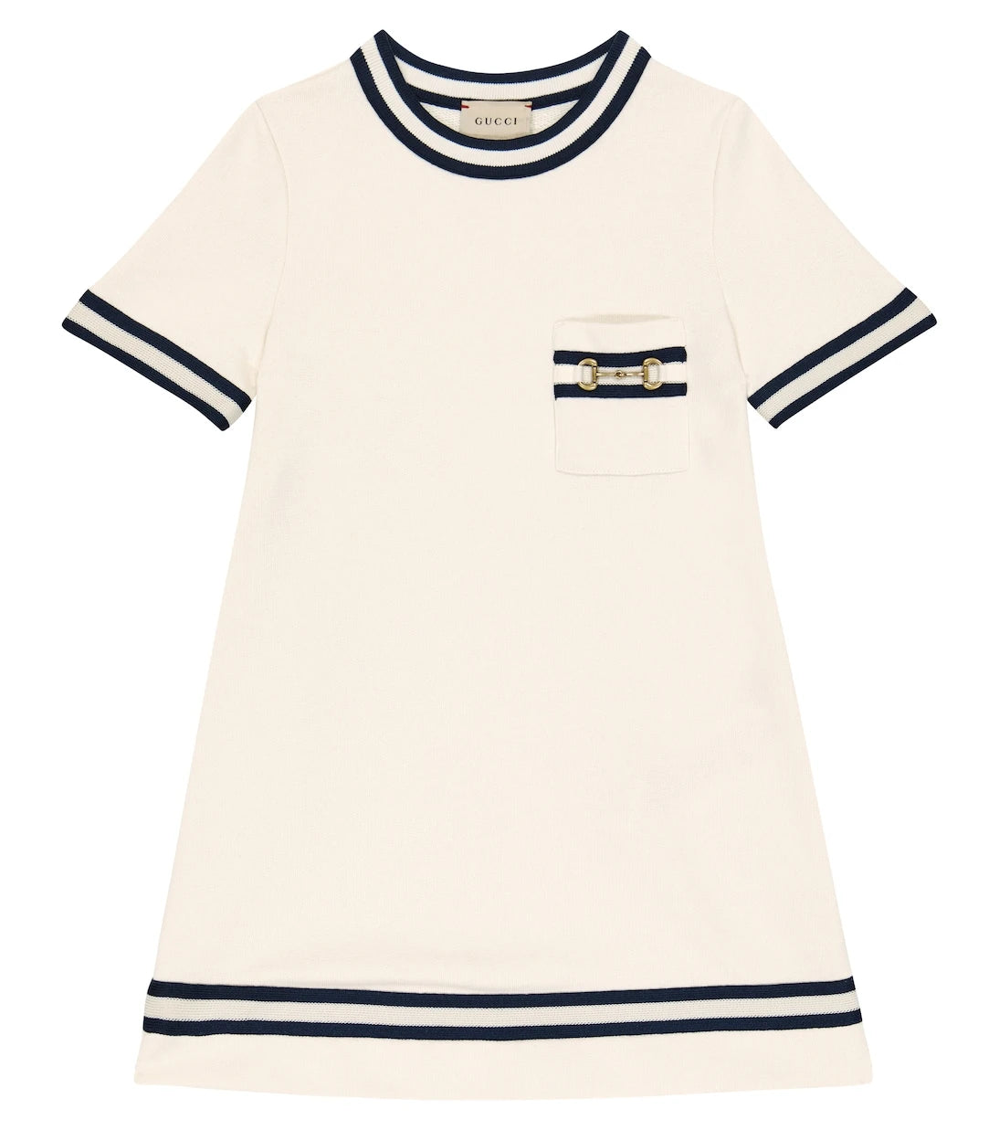 Gucci Kids - Horsebit cotton dress