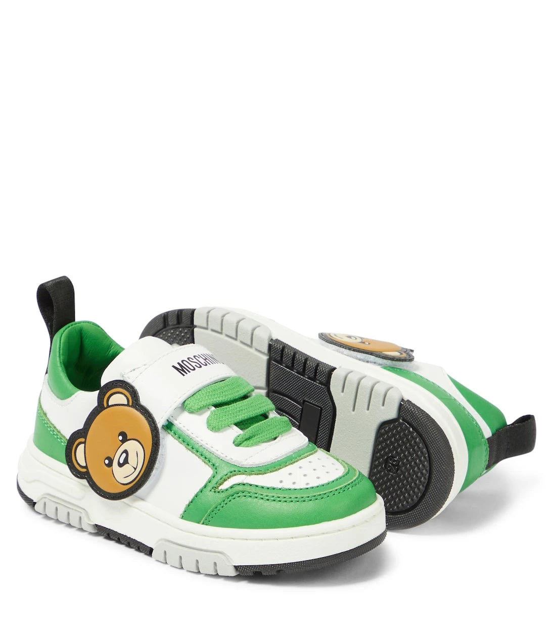 Moschino Kids - Teddy Bear leather sneakers