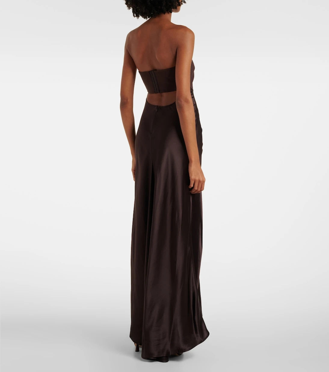 Staud - Wayfaring gathered strapless midi dress