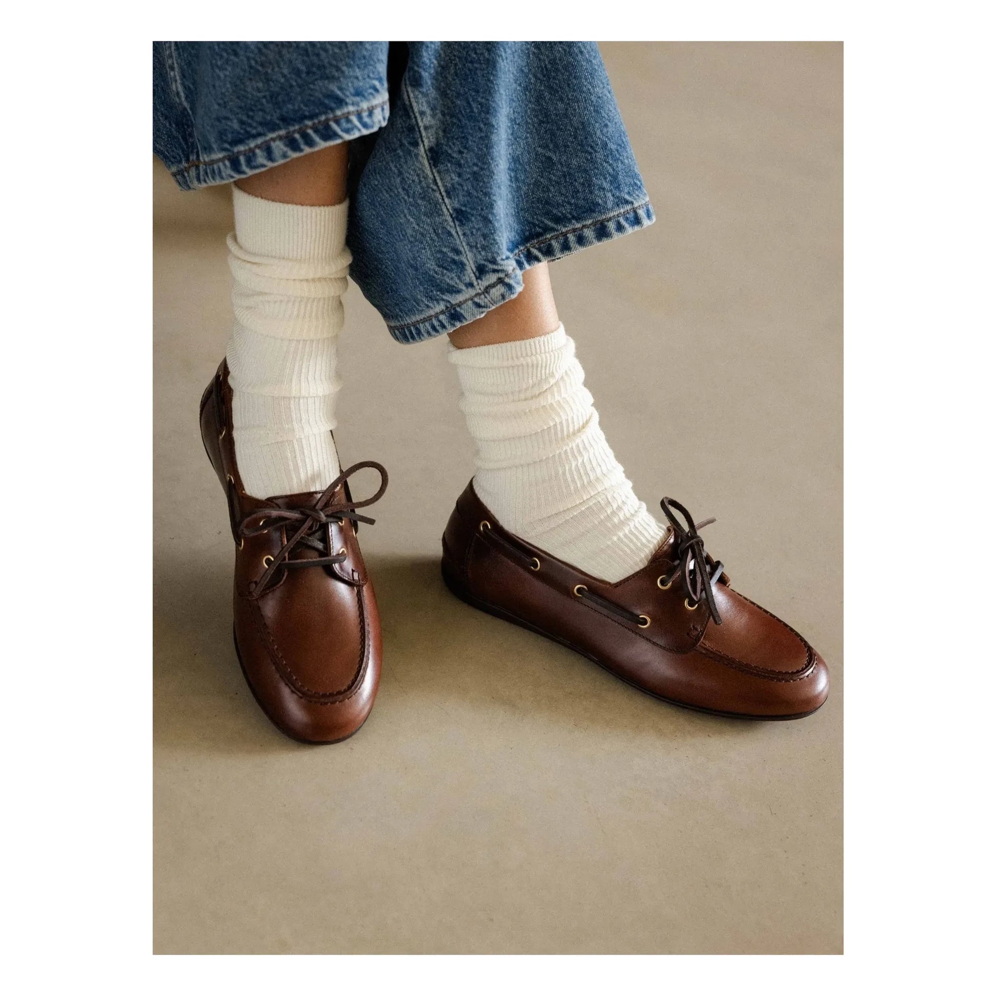 Bobbies - Betsy Leather Boat Shoes | Coffee