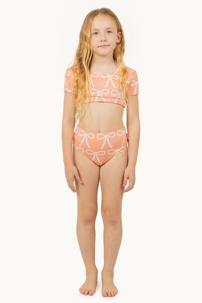 Детски бански от две части Tinycottons BOWS SWIM SET
