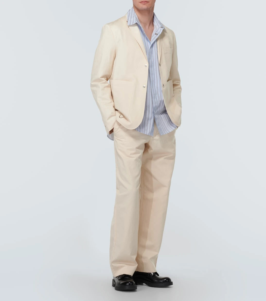 Jacquemus - La veste Jean cotton and linen blazer