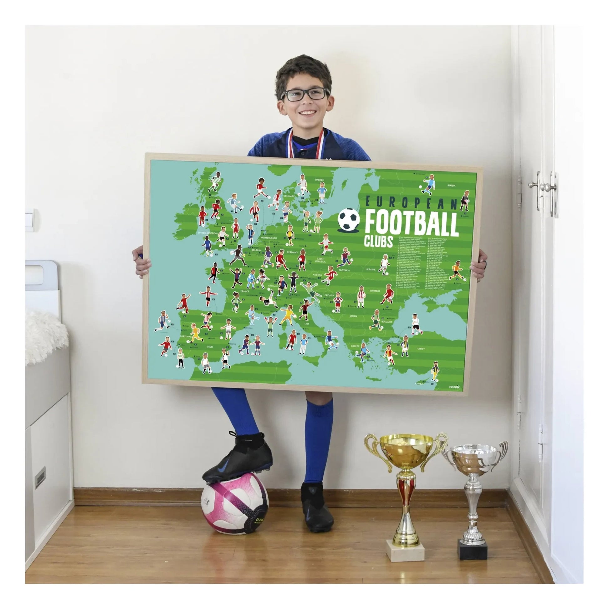 Poppik - Football Sticker Poster