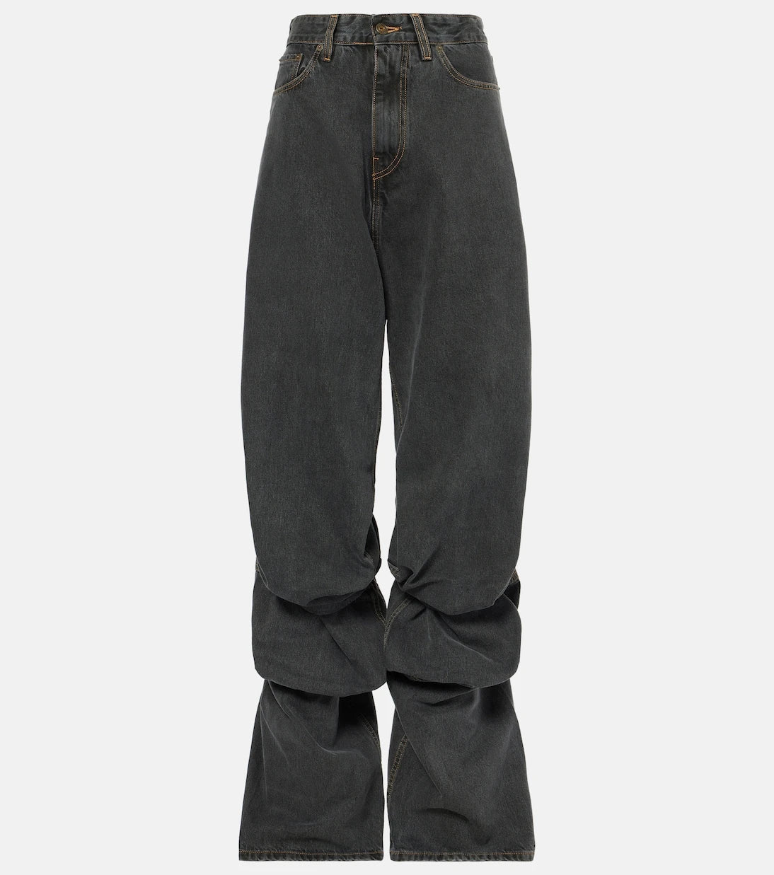 Y/Project - Evergreen Draped Cuff wide-leg jeans