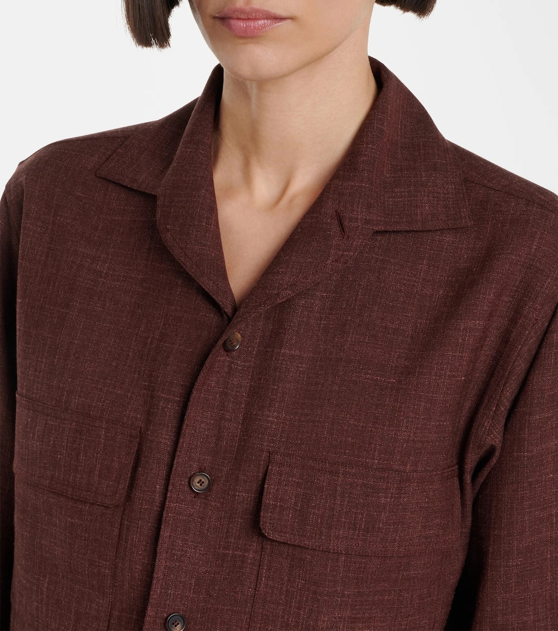 Loro Piana - Ida wool, silk, and linen shirt