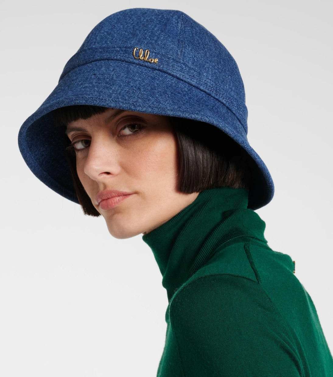 Chloé - Chloé Iconic denim bucket hat