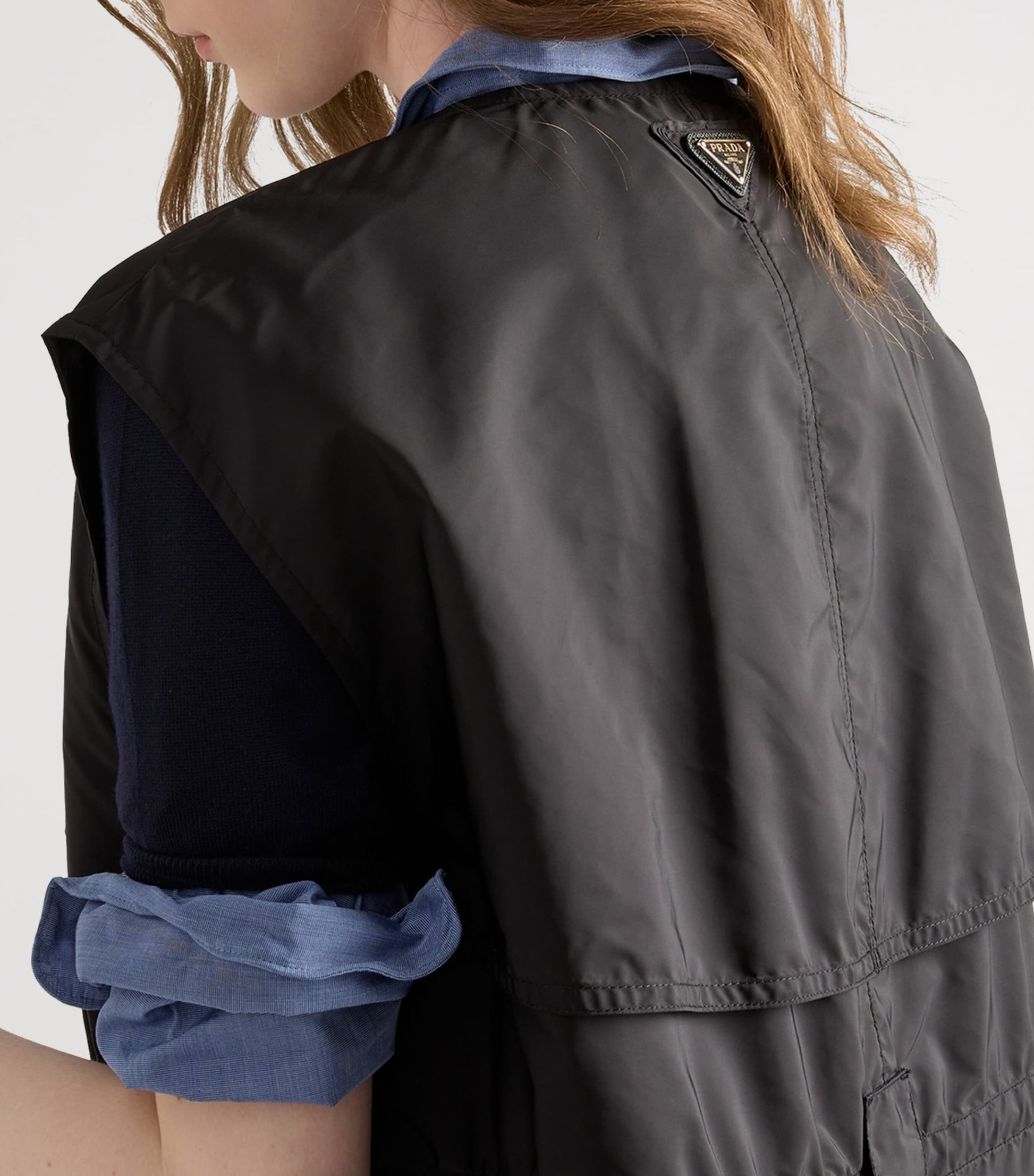 Prada Black Re-Nylon Mini Dress