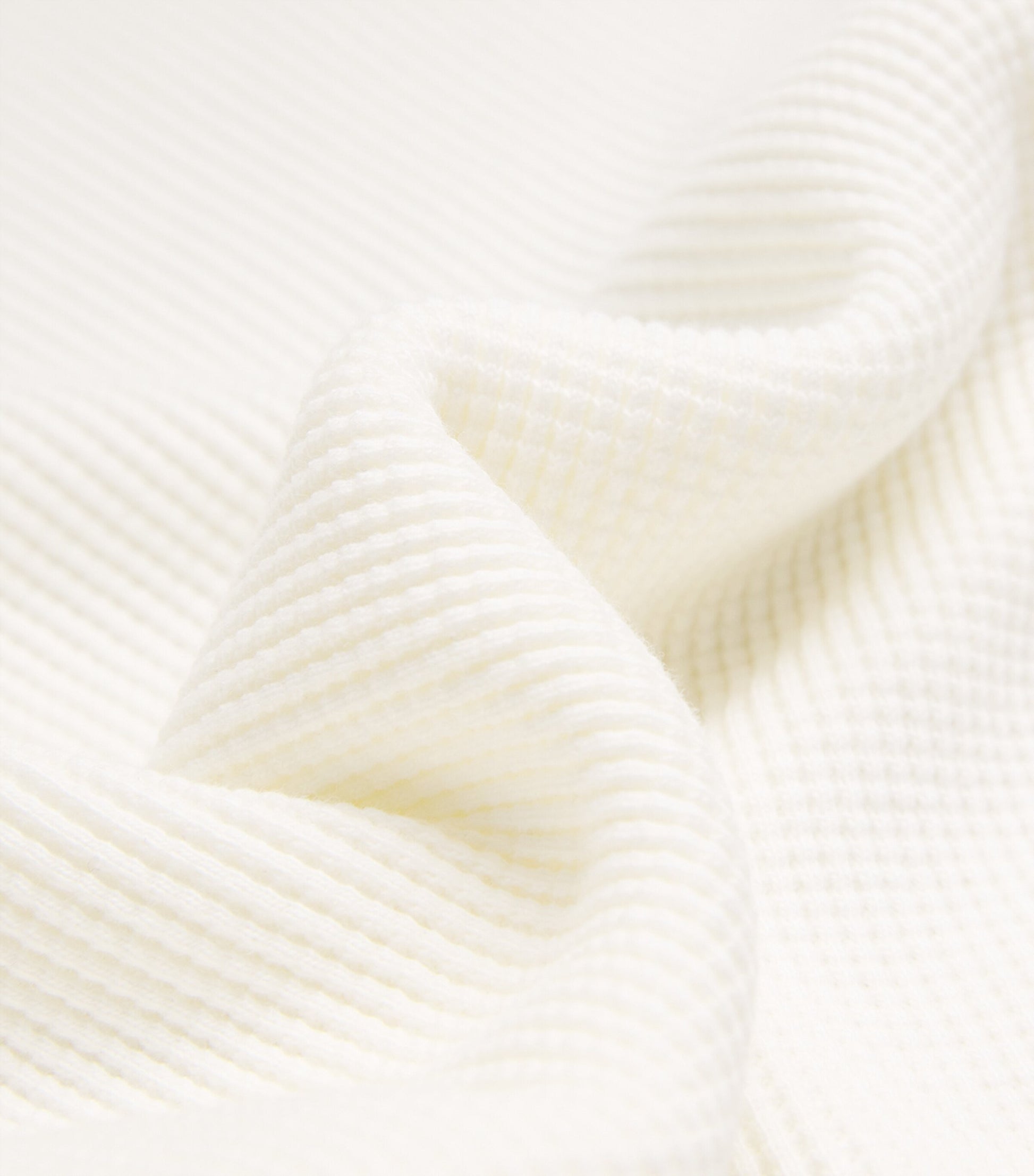 Citizens of Humanity White Cotton Waffle Sweatshirt